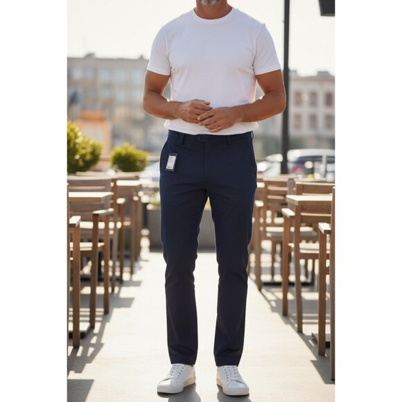 Cesare Attolini Blue Dress Pants Size 46 New With Tags.